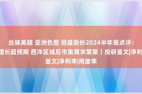 丝袜美腿 亚洲色图 冠盛股份2024半年报点评：营收范围增长超预期 西洋区域后市集需求繁荣｜投研呈文|净利率|用度率